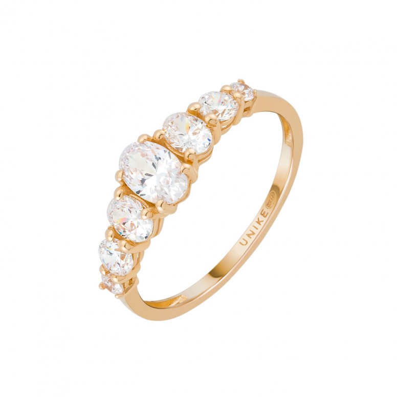 Seven Stones 14K Gold Ring