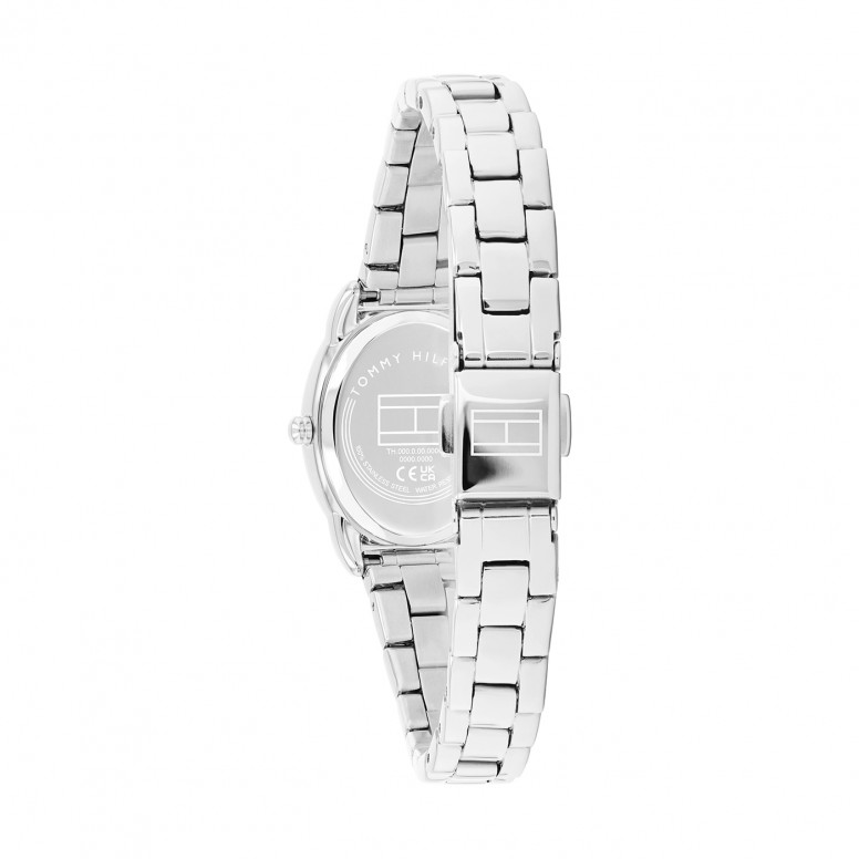 Oval Silver Steel Watch
