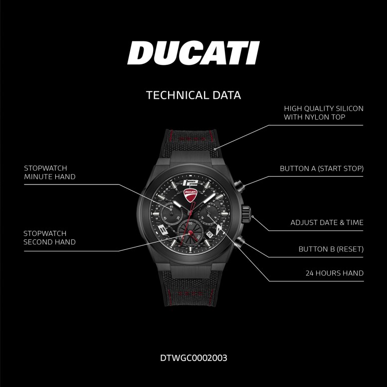 Rel�gio DT014 Crono Preto