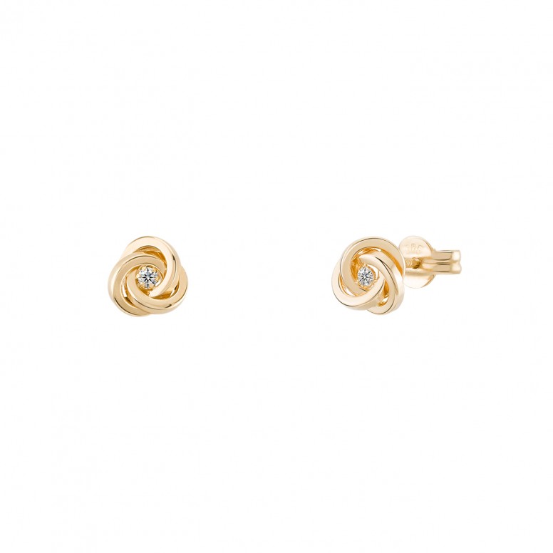 Pendientes Oro 14K Knot