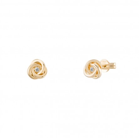 Pendientes Oro 14K Knot