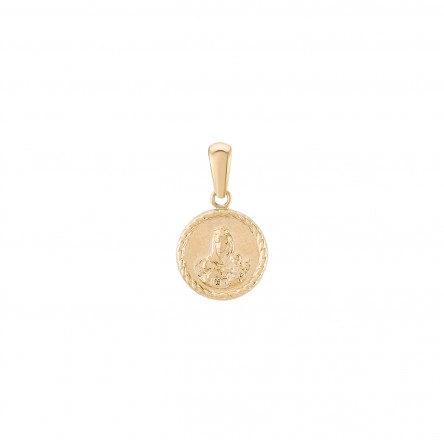 Religious Medal 14K Gold Pendant