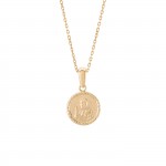 Pendente Ouro 14K Timeless Medalha Religiosa