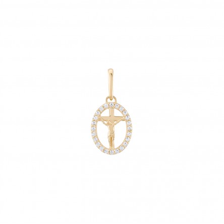 Colgante Oro 14K Cruz de Cristo