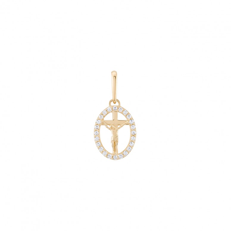 Cross of Christ 14K Gold Pendant