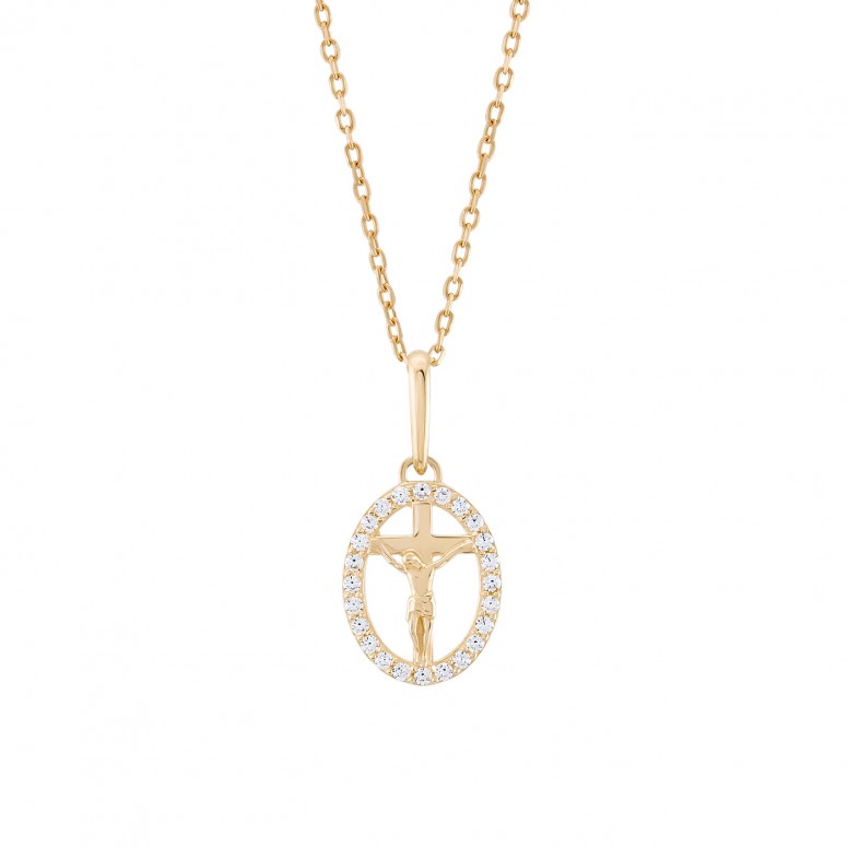 Cross of Christ 14K Gold Pendant