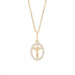Cross of Christ 14K Gold Pendant