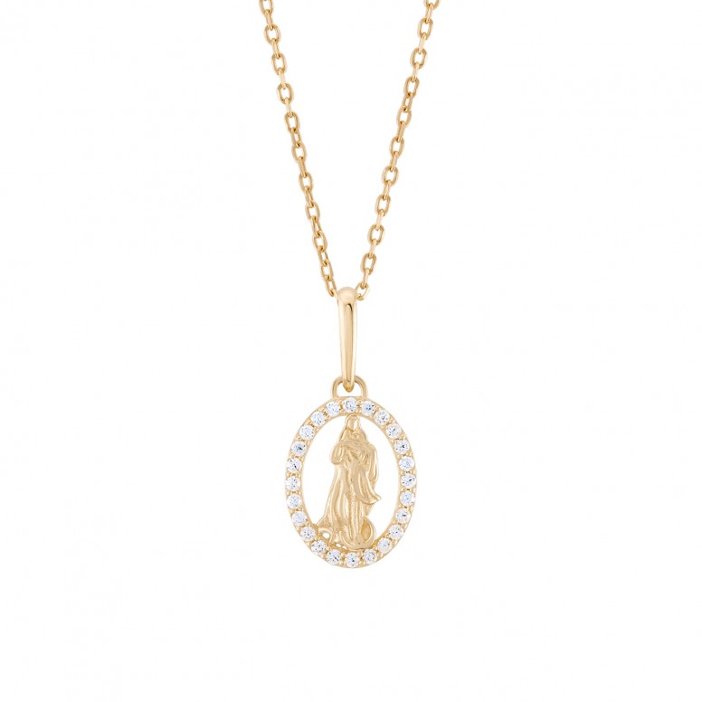 Our Lady 14K Gold Pendant