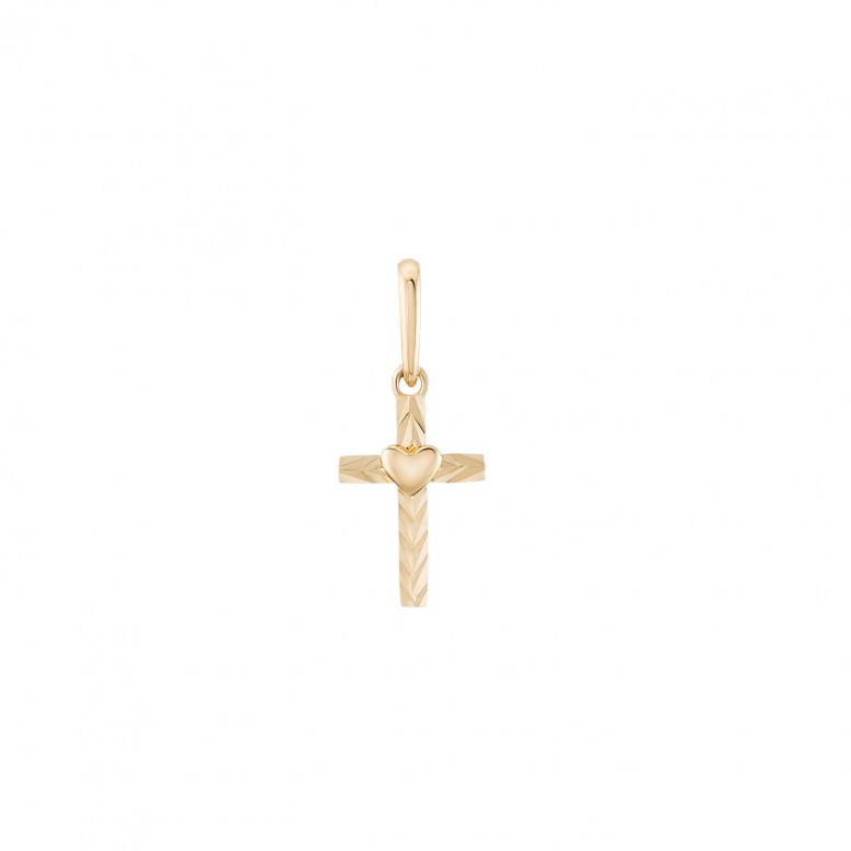 Timeless Cross II 14K Gold Pendant