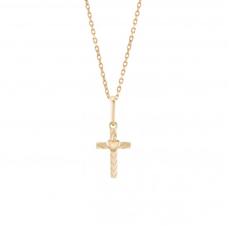 Timeless Cross II 14K Gold Pendant