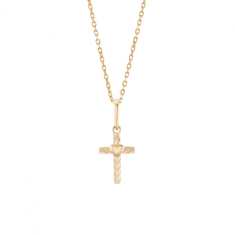Timeless Cross II 14K Gold Pendant