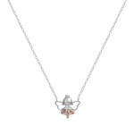 Colar Girls Pink Fairy Silver