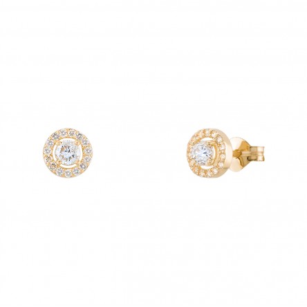 Pendientes Celine Oro 18K Topacio
