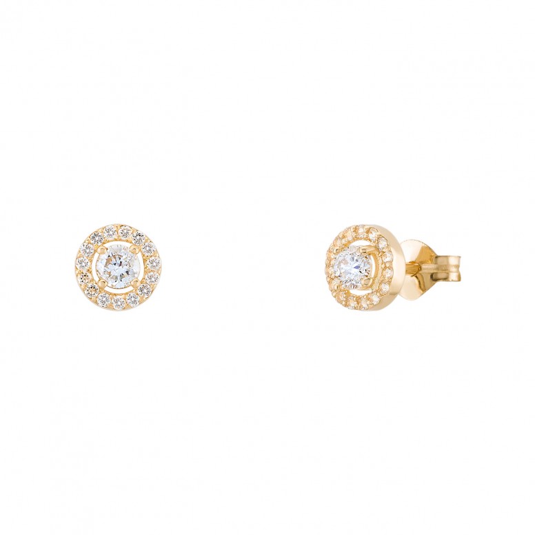 Pendientes Celine Oro 18K Topacio