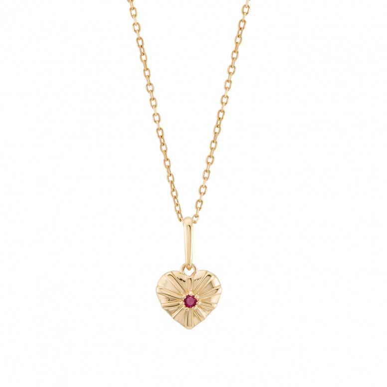 Timeless Cora��o Heart 14K Gold Pendant