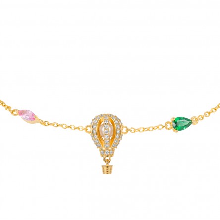 Pulsera Fun Hot Air Balloon Dorado