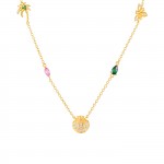 Collar Fun Shell & Stones Dorado II