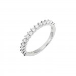 Anel 1/2 Memory Silver