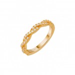 Anel Braid Shinny Golden