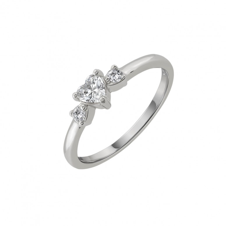 Anillo White Heart