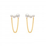 Fun Pearls & Chain Earrings