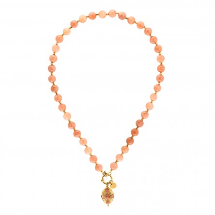 Carmela Sunset Peach Necklace