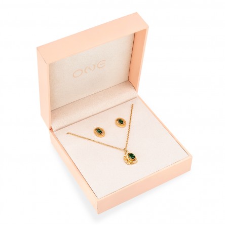 Birthstone May - Hope Necklace and Earrings Set