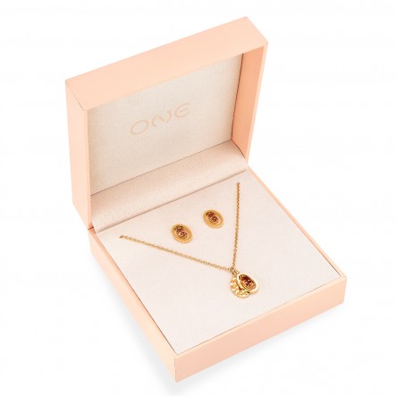 Conjunto Colar e Brincos Birthstone November - Success