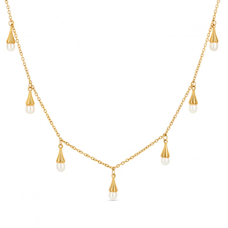 Conjunto Collar y Pendientes Sea Pearl Golden