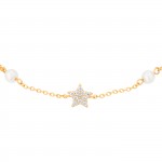 Pulsera Star & Pearls Golden