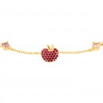 Fun Apple Golden Bracelet