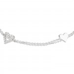 Pulseira Two Layered Heart