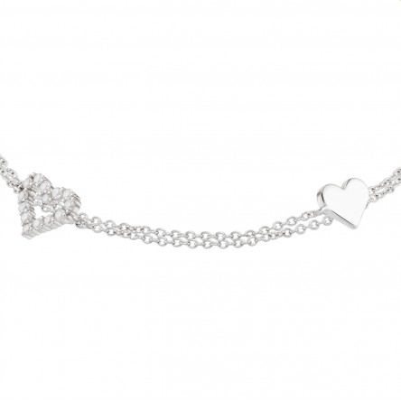 Pulseira Two Layered Heart