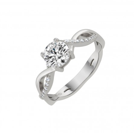 Anel Solitaire Braid