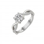 Anel Solitaire Braid