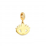 Charm Energy Crystal Eye Golden