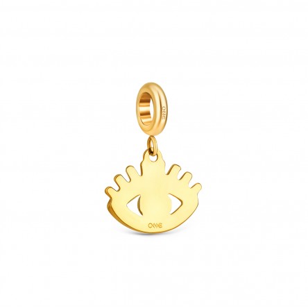 Charm Energy Crystal Eye Golden