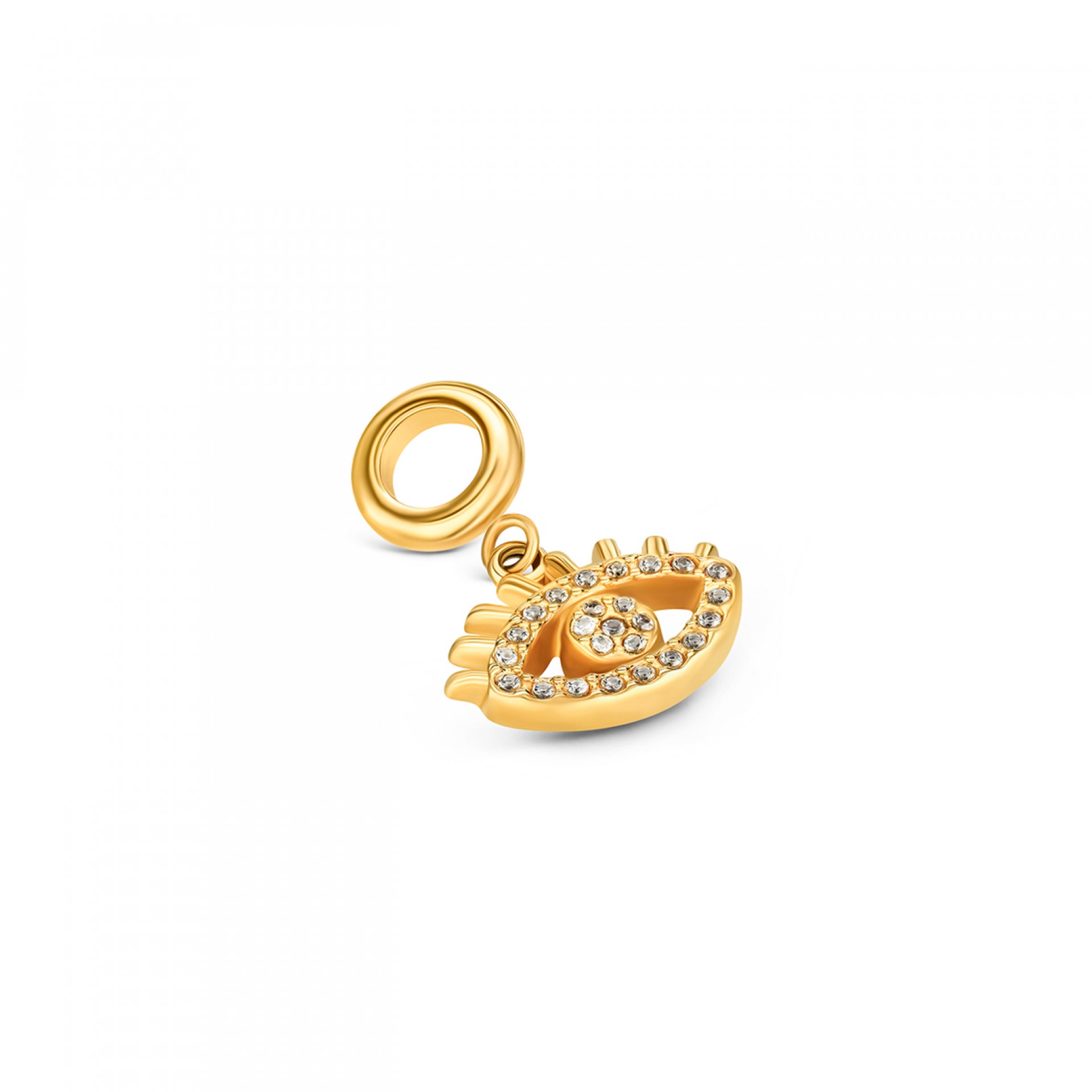 Charm Energy Crystal Eye Golden