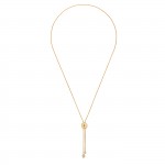 Elena Brilliance Long Golden Necklace