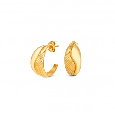 Pendientes Pliss� Hoop Golden