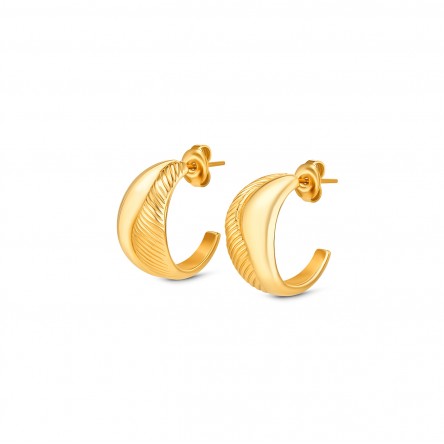 Pendientes Pliss� Hoop Golden