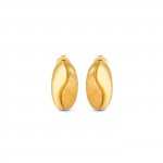 Pendientes Plissé Hoop Golden