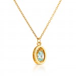 Conjunto Colar e Brincos Birthstone March - Serenity