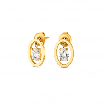 Conjunto Colar e Brincos Birthstone April - Courage