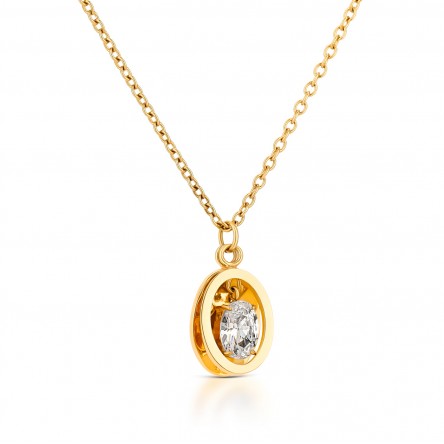 Conjunto Colar e Brincos Birthstone April - Courage