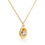 Conjunto Collar y Pendientes Birthstone April - Courage
