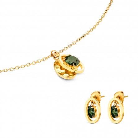 Birthstone May - Hope Necklace and Earrings Set