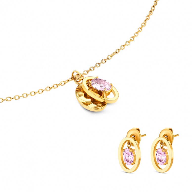 Conjunto Collar y Pendientes Birthstone June - Harmony