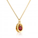 Conjunto Colar e Brincos Birthstone July - Passion