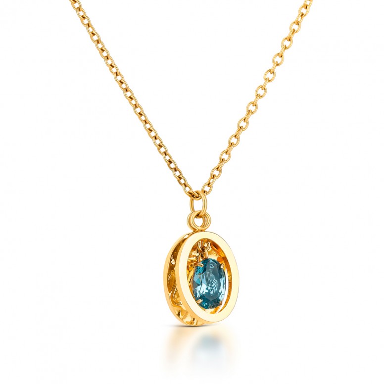 Conjunto Collar y Pendientes Birthstone September - Prospery